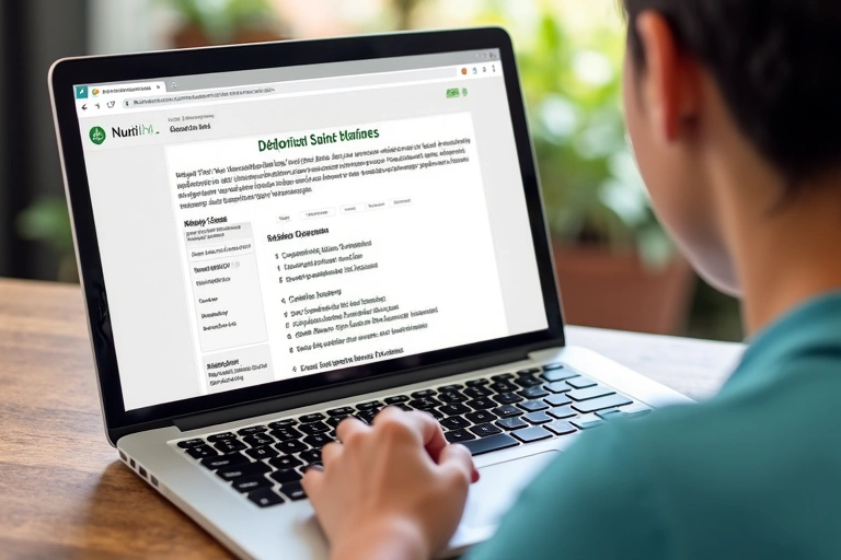 Persona usando un navegador web con opciones de cookies